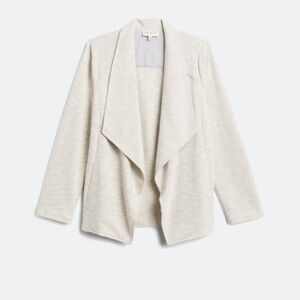 NWT Skies are Blue - Cream/ light grey Open Front Blazer